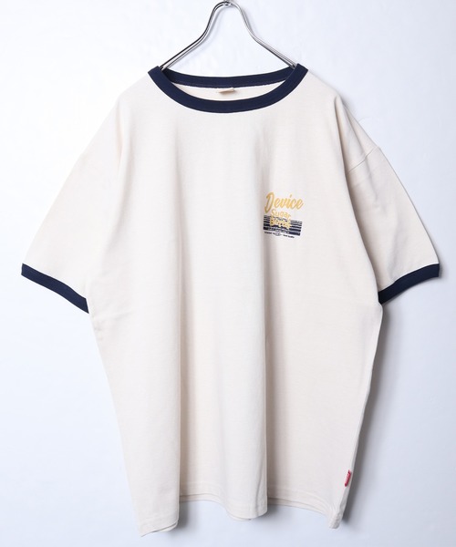 POWER TO THE PEOPLE(パワートゥーザピープル)の「【POWER TO THE PEOPLE】アメリカンショップ プリントリンガーTシャツ / グラフィックプリントTシャツ(Tシャツ/カットソー・レディース・グリーン系1/ホワイト系1/ホワイト系2/ホワイト系3/レモンイエロー/ネイビー・MEDIUM/LARGE/X-LARGE)」の11枚目の写真