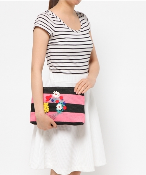 tsumori chisato CARRY(ツモリチサトキャリー)の「ストローブーケ ショルダーバッグ(ショルダーバッグ・レディース・ブルー/ピンク・FREE)」の11枚目の写真