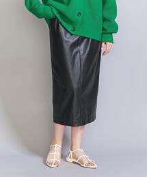 BEAUTY&YOUTH UNITED ARROWS | フェイクレザー タイトスカート(スカート)