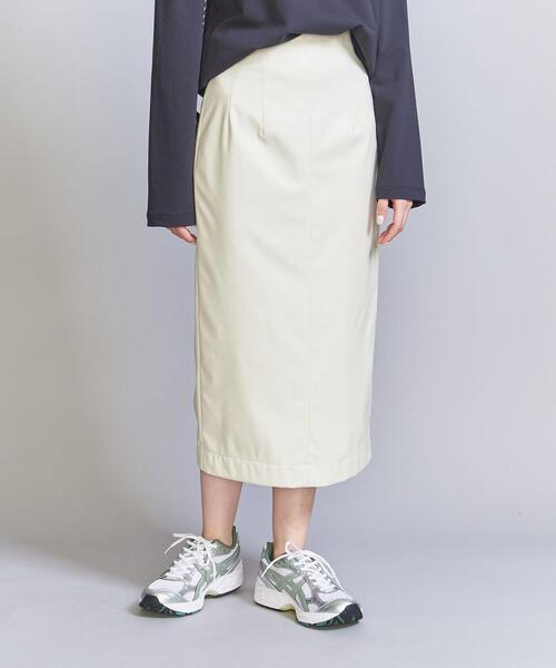 BEAUTY&YOUTH UNITED ARROWS（ビューティーアンドユースユナイテッドアローズ）の「フェイクレザー タイトスカート（スカート・レディース・オフホワイト/ブラック・S/M）」の7枚目の写真
