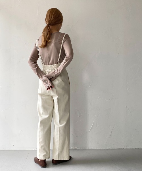 CLEIO（クレイオ）の「【CLEIO】ピンタックオールインワン（つなぎ