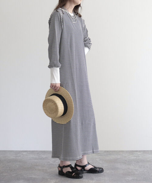 fredy emue（フレディエミュ）の「テレコボーダーワンピース（ワンピース・レディース・ブルー系その他/ホワイト系その他/グリーン系その他・38）」の15枚目の写真