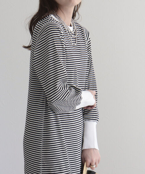 fredy emue（フレディエミュ）の「テレコボーダーワンピース（ワンピース・レディース・ブルー系その他/ホワイト系その他/グリーン系その他・38）」の22枚目の写真