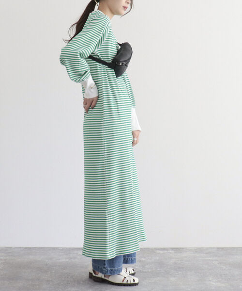 fredy emue（フレディエミュ）の「テレコボーダーワンピース（ワンピース・レディース・ブルー系その他/ホワイト系その他/グリーン系その他・38）」の17枚目の写真