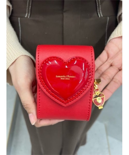 ハートエナメルポーチ