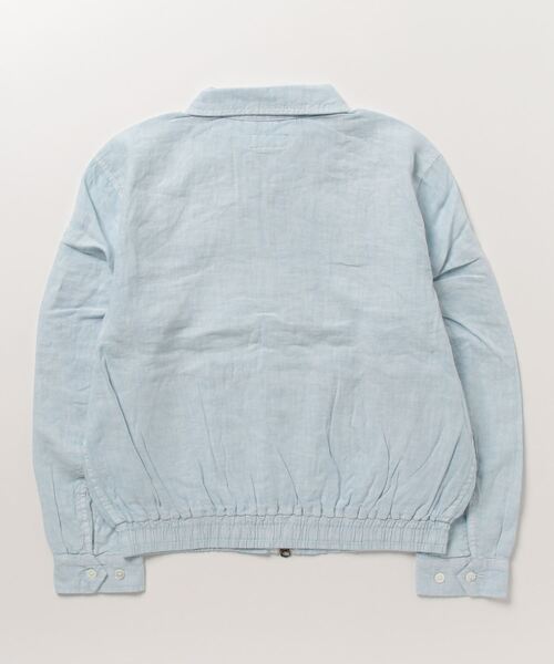 極美品 ラルフローレン リネン ウインドブレーカー　ブルゾン　水色　杉咲花 極美品 ラルフローレン リネン 麻のウインドブレーカー L