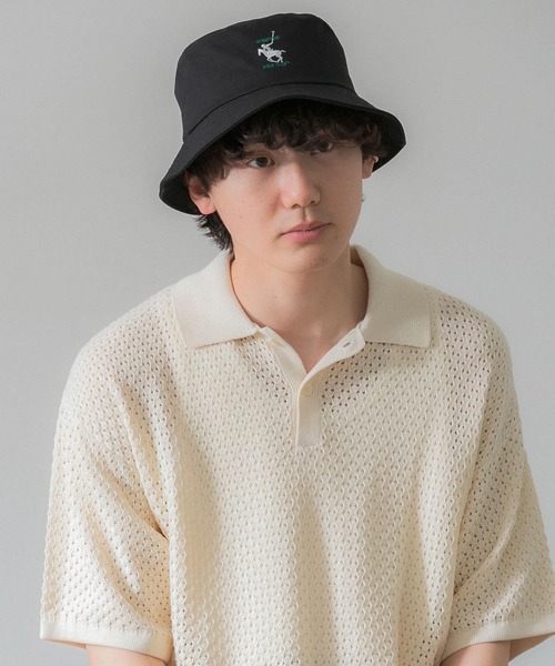 SENSE OF PLACE by URBAN RESEARCH（センスオブプレイスバイアーバンリサーチ）の「『ユニセックス』『別注』GREENWICH POLO CLUB×SENSE OF PLACE　B（ハット・メンズ・ブラック/ライトベージュ/カーキ・ONE）」の11枚目の写真
