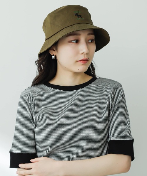 SENSE OF PLACE by URBAN RESEARCH（センスオブプレイスバイアーバンリサーチ）の「『ユニセックス』『別注』GREENWICH POLO CLUB×SENSE OF PLACE　B（ハット・メンズ・ブラック/ライトベージュ/カーキ・ONE）」の17枚目の写真