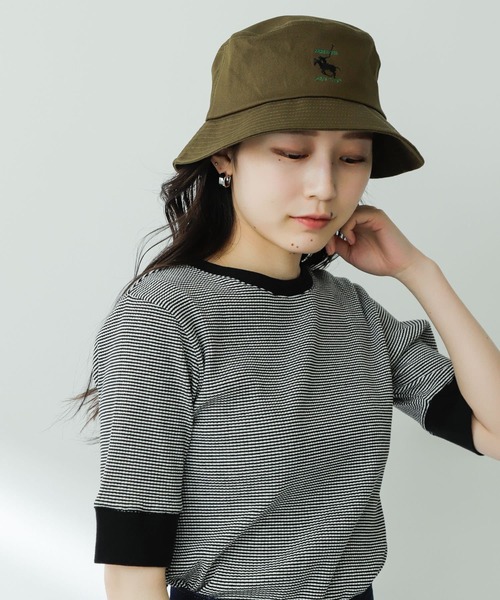 SENSE OF PLACE by URBAN RESEARCH（センスオブプレイスバイアーバンリサーチ）の「『ユニセックス』『別注』GREENWICH POLO CLUB×SENSE OF PLACE　B（ハット・メンズ・ブラック/ライトベージュ/カーキ・ONE）」の18枚目の写真