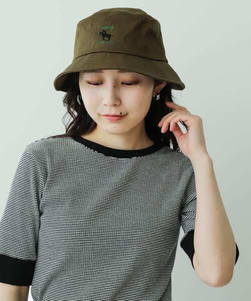 SENSE OF PLACE by URBAN RESEARCH（センスオブプレイスバイアーバンリサーチ）の「『ユニセックス』『別注』GREENWICH POLO CLUB×SENSE OF PLACE　B（ハット・メンズ・ブラック/ライトベージュ/カーキ・ONE）」の19枚目の写真