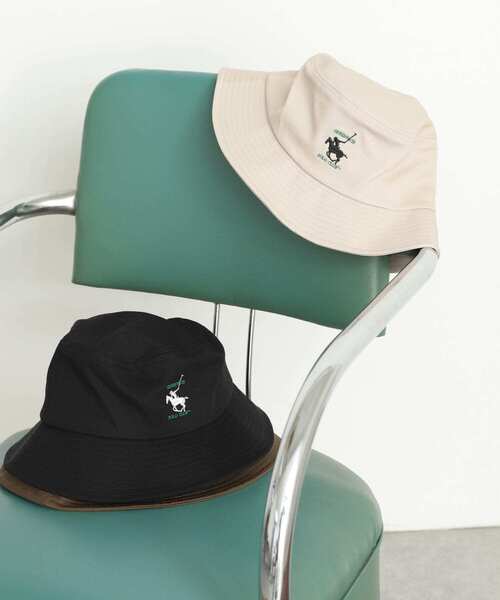 SENSE OF PLACE by URBAN RESEARCH（センスオブプレイスバイアーバンリサーチ）の「『ユニセックス』『別注』GREENWICH POLO CLUB×SENSE OF PLACE　B（ハット・メンズ・ブラック/ライトベージュ/カーキ・ONE）」の20枚目の写真