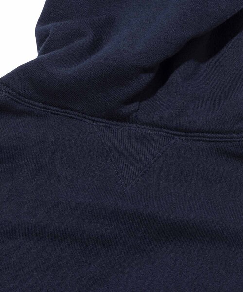 LOOPWHEELER（ループウィラー）の「【LOOPWHEELER × LOWERCASE × POGGYTHEMAN】LIGHT SEPARATE POCKET HOODIE（パーカー・メンズ・ネイビー・L/M/XL/S）」の7枚目の写真