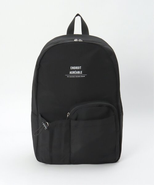 LBC（エルビーシー）の「撥水ナイロン多機能リュック（バックパック/リュック・レディース・ブラック/グレー・FREE）」の13枚目の写真