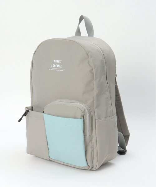 LBC（エルビーシー）の「撥水ナイロン多機能リュック（バックパック/リュック・レディース・ブラック/グレー・FREE）」の14枚目の写真