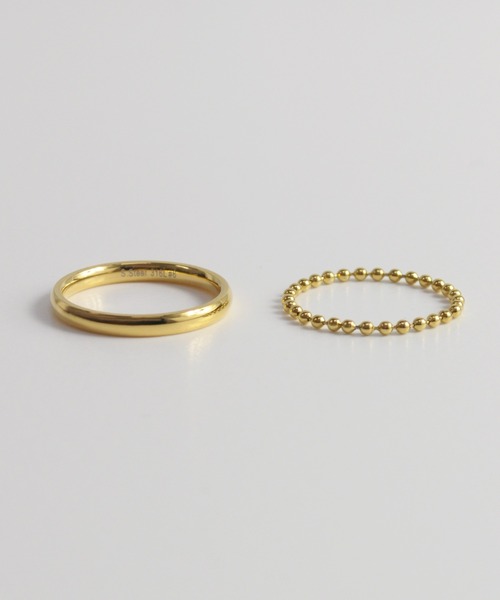 ieLS（イエルズ）の「金属アレルギー対応 「ieLS」ペアリング　ステンレス セットリング（リング・メンズ・シルバー/ピンクゴールド/ゴールド・11/16/13/9/15 ）」の6枚目の写真