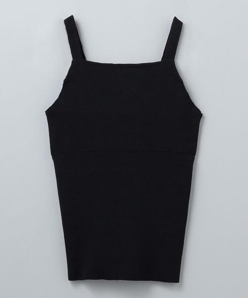 6（ロク）の「＜6(ROKU)＞KNIT CAMISOLE/キャミソール（キャミソール・レディース・ブラック/レッド・FREE）」の3枚目の写真