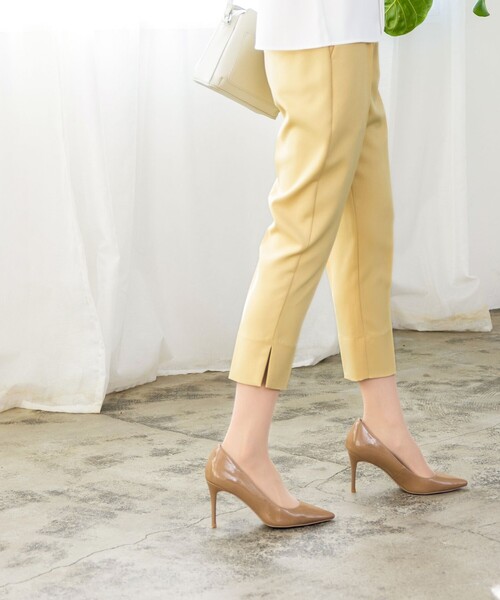 【セール】【洗える】スリットテーパードパンツ（その他パンツ）｜Tiaclasse（ティアクラッセ）