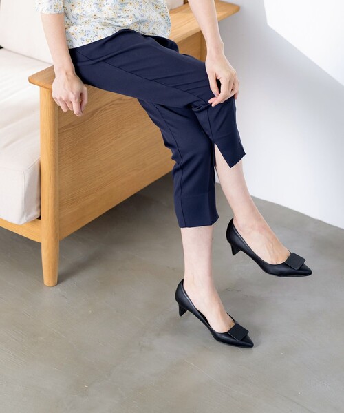 【セール】【洗える】スリットテーパードパンツ（その他パンツ）｜Tiaclasse（ティアクラッセ）