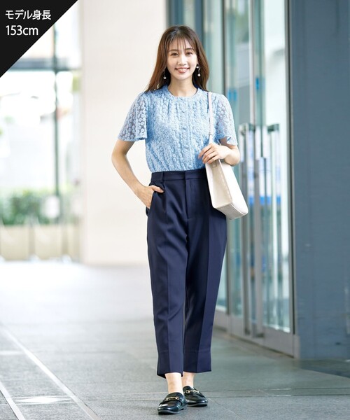 【セール】【洗える】スリットテーパードパンツ（その他パンツ）｜Tiaclasse（ティアクラッセ）