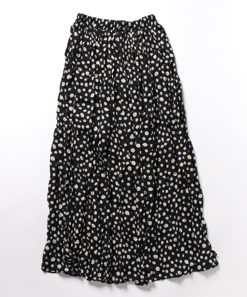 CORNERS（コーナーズ）の「小花柄ロングスカート（スカート・レディース・ブラック/グリーン・M）」の9枚目の写真