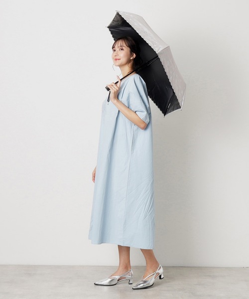 【新品・未使用】ランバン☆スカラップ刺繍 軽量 晴雨兼用 ☆ラベンダー☆50cm 新品・未使用】ランバン スカラップ刺繍 軽量 晴雨兼用