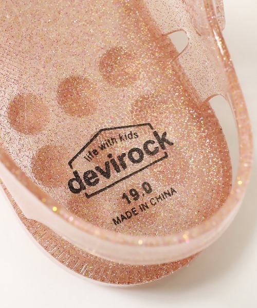 devirock（デビロック）の「きらきらラメサンダル（サンダル・キッズ・ゴールド/ピンク/シルバー・23.0cm/22.0cm/21.0cm/17.0cm/20.0cm/19.0cm/18.0cm）」の9枚目の写真