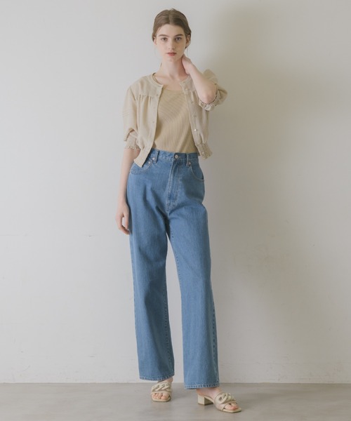 idem(イデム)の「sheer check volume blouse/シアーチェックブラウス(シャツ/ブラウス・レディース・ベージュ/ブラウン/ブルー・FREE)」の18枚目の写真