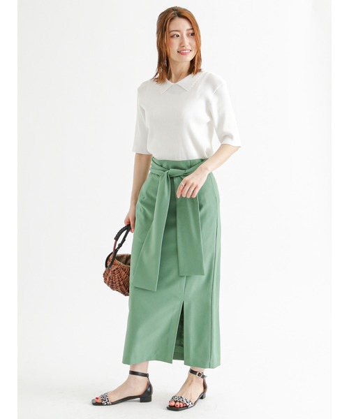 Te chichi（テチチ）の「パール使い衿リブニットプルオーバー（ニット/セーター・レディース・ネイビー/ブラック/オフホワイト・ﾌﾘ-）」の15枚目の写真