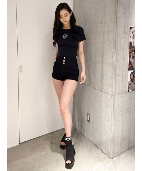 GYDA（ジェイダ）の「オープンニットタンクソールブーツ（ブーツ・レディース・その他1/ブラック・SMALL/MEDIUM/LARGE）」の4枚目の写真