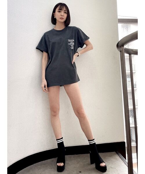 GYDA（ジェイダ）の「オープンニットタンクソールブーツ（ブーツ・レディース・その他1/ブラック・SMALL/MEDIUM/LARGE）」の6枚目の写真