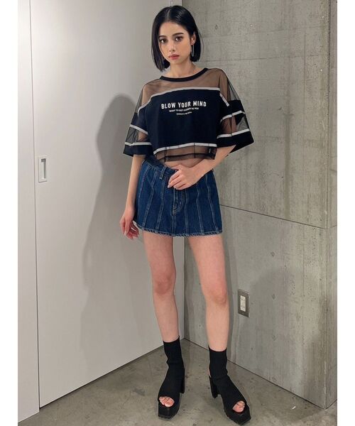 GYDA（ジェイダ）の「オープンニットタンクソールブーツ（ブーツ・レディース・その他1/ブラック・SMALL/MEDIUM/LARGE）」の11枚目の写真