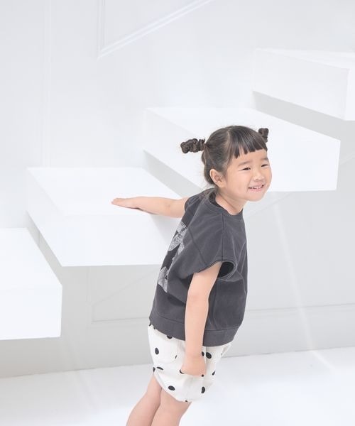 LOWRYS FARM（ローリーズファーム）の「ナンバリングフレンチスリーブ　197613（Tシャツ/カットソー・キッズ・パープル/イエロー/チャコールグレー/オフホワイト・110cm/120cm/130cm/140cm/150cm）」の14枚目の写真