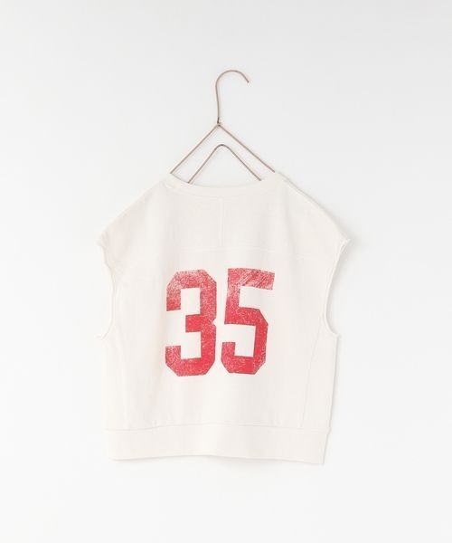 LOWRYS FARM（ローリーズファーム）の「ナンバリングフレンチスリーブ　197613（Tシャツ/カットソー・キッズ・パープル/イエロー/チャコールグレー/オフホワイト・110cm/120cm/130cm/140cm/150cm）」の16枚目の写真