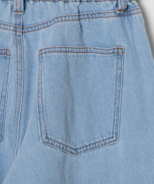 WEGO（ウィゴー）の「WEGO/【マルチサイズ】ウエストフリルタックテーパードデニムパンツ（デニムパンツ・レディース・ライトインディゴブルー/コバルトブルー・X-SMALL/SMALL/MEDIUM/LARGE）」の11枚目の写真