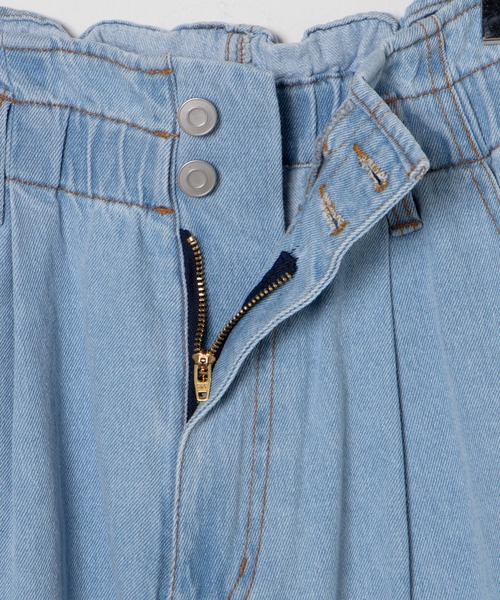 WEGO（ウィゴー）の「WEGO/【マルチサイズ】ウエストフリルタックテーパードデニムパンツ（デニムパンツ・レディース・ライトインディゴブルー/コバルトブルー・X-SMALL/SMALL/MEDIUM/LARGE）」の21枚目の写真