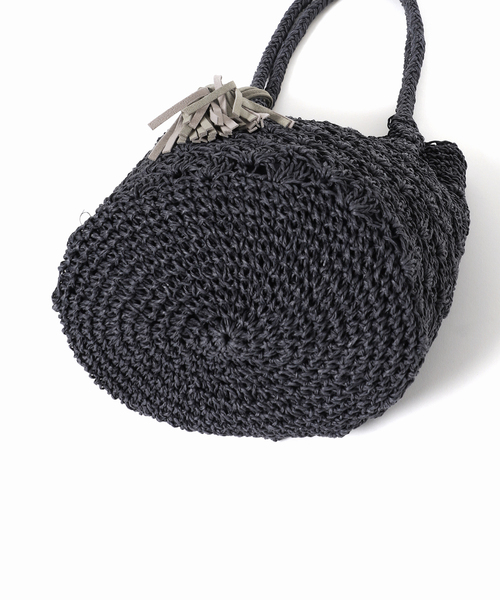 JOURNAL STANDARD relume（ジャーナルスタンダード　レリューム）の「《追加》RELUMEペーパーフリンジバッグ（ハンドバッグ・レディース・チャコールグレー/ネイビー/オレンジ/アイボリー・FREE）」の22枚目の写真