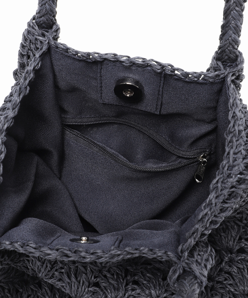 JOURNAL STANDARD relume（ジャーナルスタンダード　レリューム）の「《追加》RELUMEペーパーフリンジバッグ（ハンドバッグ・レディース・チャコールグレー/ネイビー/オレンジ/アイボリー・FREE）」の19枚目の写真