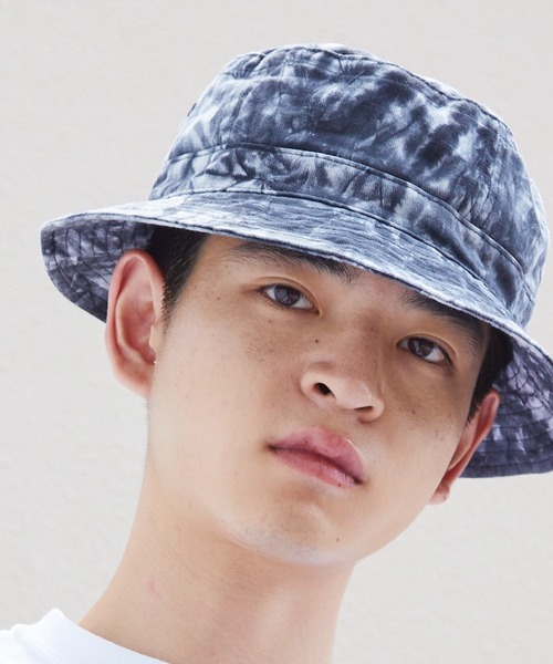 ADAMS(アダムス)の「Adams/アダムス Vacationer Pigment Dyed Bucket Hat バケットハット タイダイ(ハット・メンズ・ライトブルー/スカイブルー系/ブラック系/グリーン/ホワイト/カーキ/ネイビー系・FREE)」の4枚目の写真