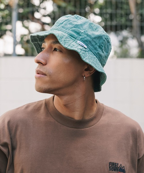 ADAMS(アダムス)の「Adams/アダムス Vacationer Pigment Dyed Bucket Hat バケットハット タイダイ(ハット・メンズ・ライトブルー/スカイブルー系/ブラック系/グリーン/ホワイト/カーキ/ネイビー系・FREE)」の11枚目の写真