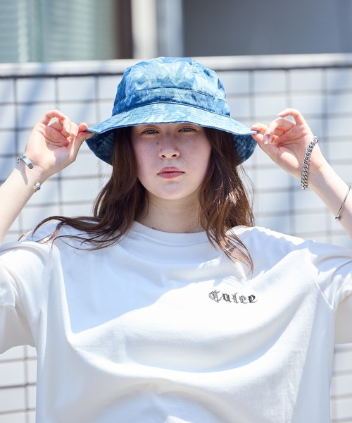 帽子 mandam Munsingwear ギンガムチェックサッカー素材 ワンポイント