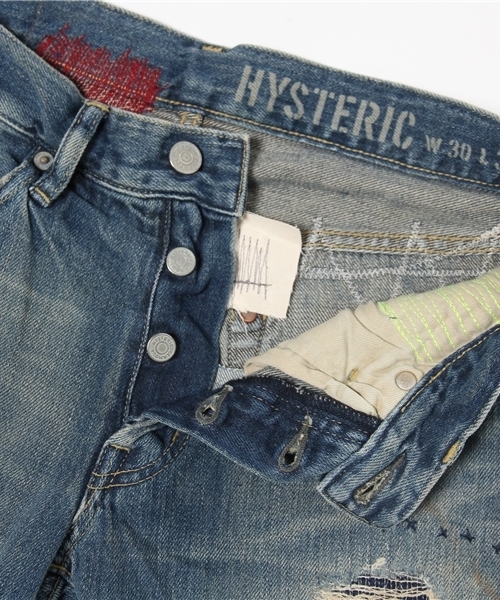 HYSTERIC GLAMOUR(ヒステリックグラマー)の「AR加工 デニムストレートPT(デニムパンツ・メンズ・インディゴブルー・34inch/29inch/30inch/32inch/28inch/31inch)」の9枚目の写真