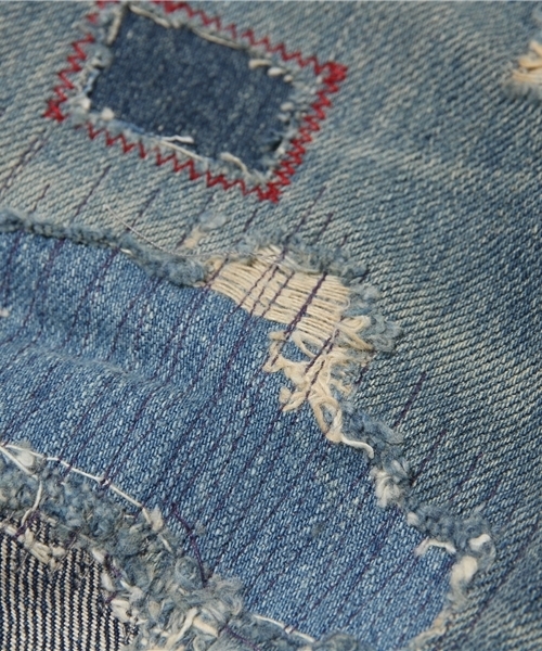 HYSTERIC GLAMOUR(ヒステリックグラマー)の「AR加工 デニムストレートPT(デニムパンツ・メンズ・インディゴブルー・34inch/29inch/30inch/32inch/28inch/31inch)」の5枚目の写真