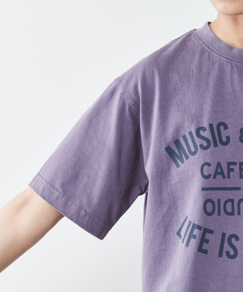 CHIC STYLE(シックスタイル)の「<大きいサイズ>綿100%ピグメント染ロゴプリントTシャツ シックスタイル(Tシャツ/カットソー・レディース・パープル/ネイビー系・5L/LL/4L/L/3L)」の19枚目の写真