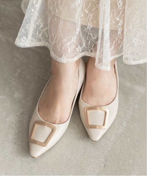 RANDA（ランダ）の「ゴールドパーツパンプス（パンプス・レディース・アイボリー/ブラック/グレイッシュベージュ/グレー/ベージュ・22.5/23/23.5/24/24.5/25/25.5/22）」の15枚目の写真