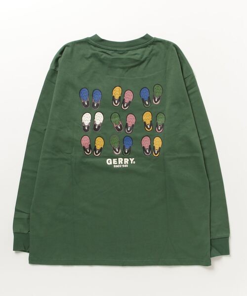 GERRY(ジェリー)の「【GERRY/ジェリー】ヘビーウェイト バックプリント+胸刺繍ロングスリーブTシャツ(Tシャツ/カットソー・メンズ・ブラック/ホワイト/グリーン・L/LL/M)」の22枚目の写真