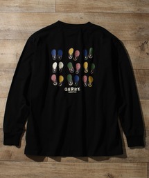 【GERRY/ジェリー】ヘビーウェイト バックプリント+胸刺繍ロングスリーブTシャツ