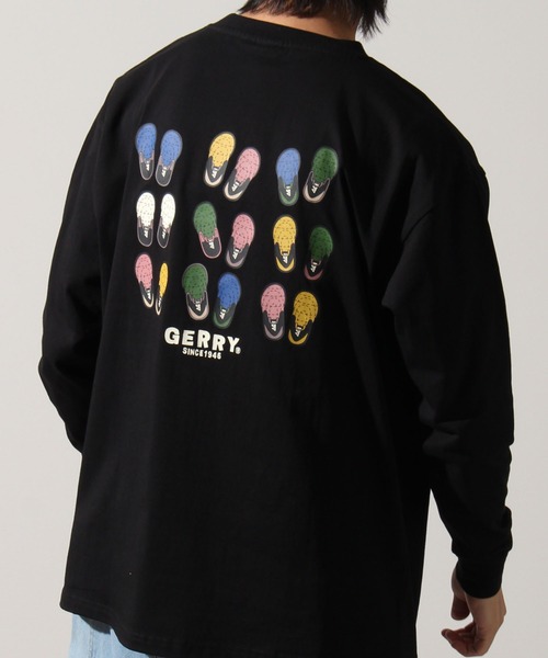 GERRY(ジェリー)の「【GERRY/ジェリー】ヘビーウェイト バックプリント+胸刺繍ロングスリーブTシャツ(Tシャツ/カットソー・メンズ・ブラック/ホワイト/グリーン・L/LL/M)」の17枚目の写真