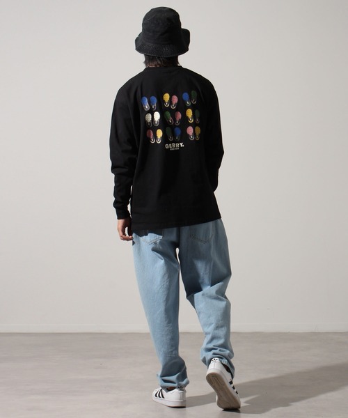 GERRY(ジェリー)の「【GERRY/ジェリー】ヘビーウェイト バックプリント+胸刺繍ロングスリーブTシャツ(Tシャツ/カットソー・メンズ・ブラック/ホワイト/グリーン・L/LL/M)」の7枚目の写真
