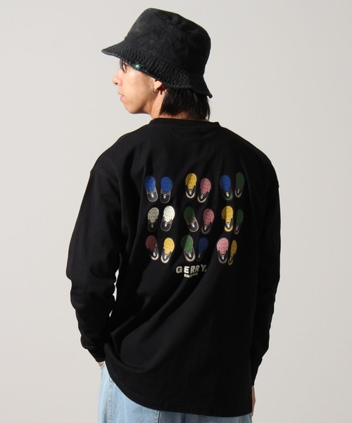 GERRY(ジェリー)の「【GERRY/ジェリー】ヘビーウェイト バックプリント+胸刺繍ロングスリーブTシャツ(Tシャツ/カットソー・メンズ・ブラック/ホワイト/グリーン・L/LL/M)」の16枚目の写真