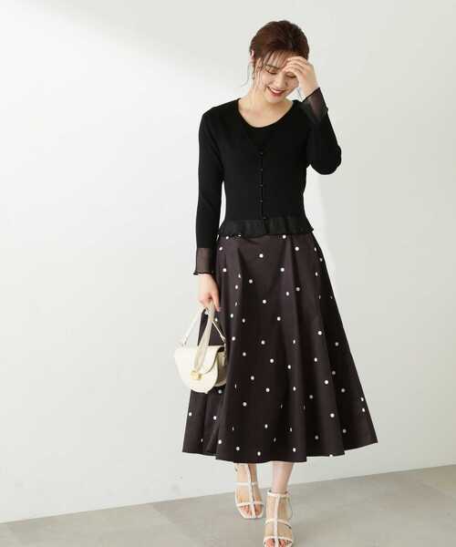 PROPORTION BODY DRESSING（プロポーションボディドレッシング）の「シアースリーブカーディガンセット（アンサンブル・レディース・ブルー/ブラック/ホワイト系その他・SMALL/MEDIUM）」の21枚目の写真